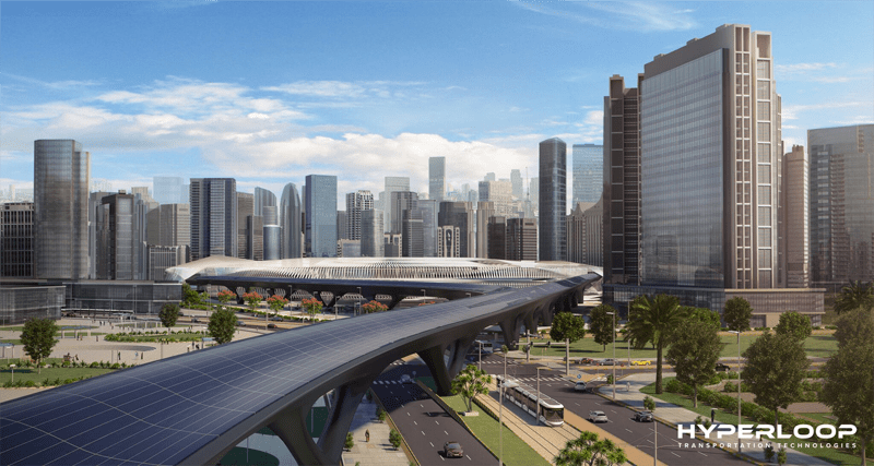 carrera desarrollar primer hyperloop transporte limpio futuro dubai