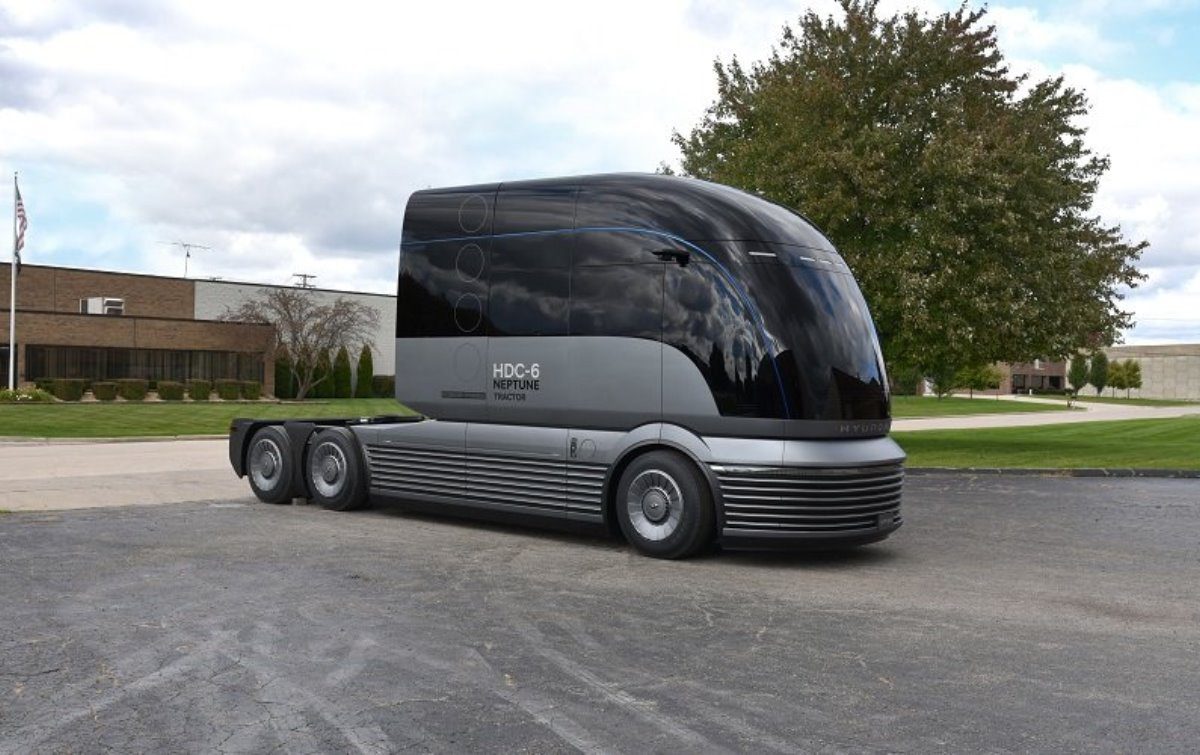 Hyundai va por propulsión de hidrógeno en camiones de carga 1 Hyundai camion de transporte pesado propulsado por hidrogeno