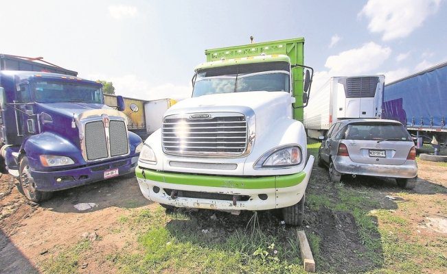 Secretaría de Seguridad niega cifras de robo al autotransporte de ANERPV 1 camiones asegurados en puebla 107670423 0