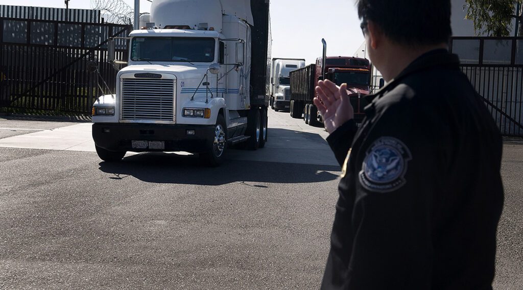 truck border customs otay mesa