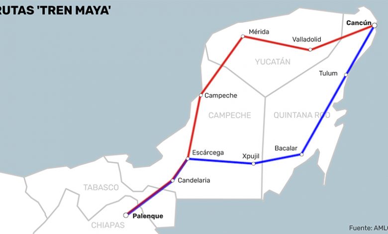 Conectaría el tren Maya con el Transpeninsular 1 tren maya amlo