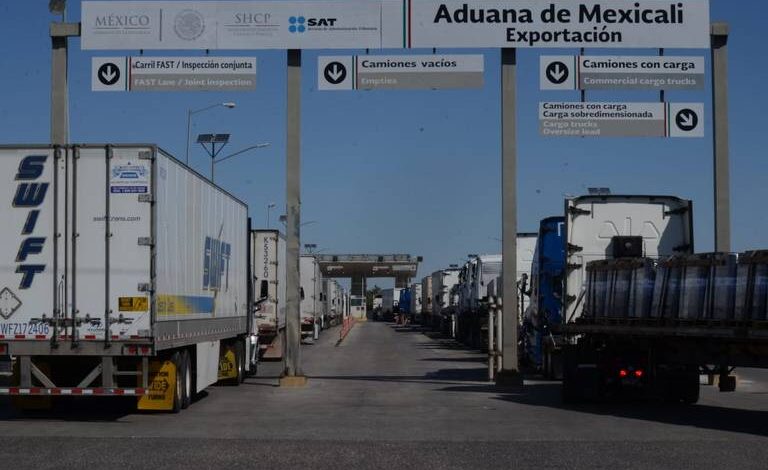 Hasta 3 horas de espera para cruzar carga de Mexicali a Estados Unidos 1 BB29BBC4 94A9 40A1 8BC0 6A1C14BBDAB4