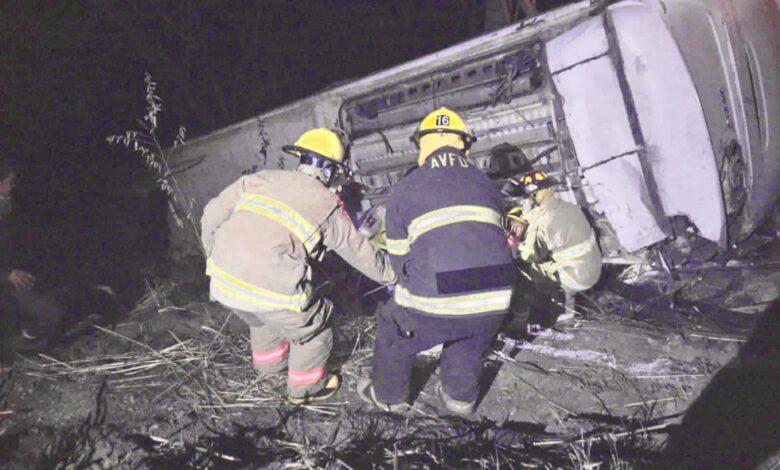 Accidente de autobús entre Vallarta y Compostela deja saldo de 18 personas fallecidas 1 Accidente de autobús