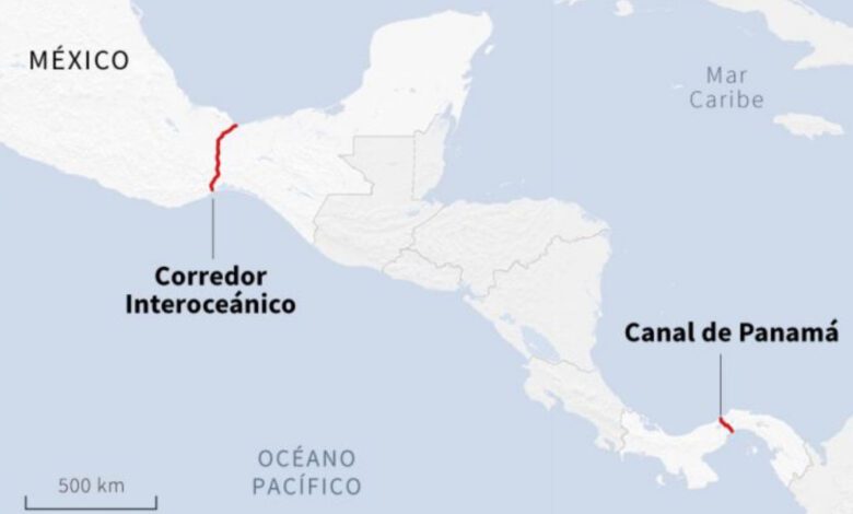 La opción mexicana busca sustituir el Canal de Panamá y este se apoya con el uso de trenes 1 Canal de Panamá