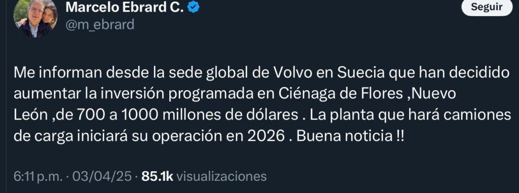 Volvo decide crecer la inversión de su planta en Nuevlo León de 700 a 1,000 millones de dólares 2 IMG 4267