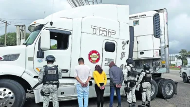 Cae banda de delincuentes con tractocamiones robados en la carretera 57 13 IMG 4417