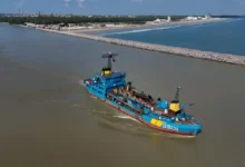 Por falta de dragado baja 21% el movimiento de buques en Tampico, pero ya inician obras 3 image 1