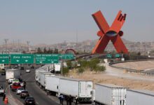 Récord de 4 500 cruces de carga en un día: el flujo fronterizo se reactiva tras el rezago por bloqueos 4 cruces fronterizos camiones 1